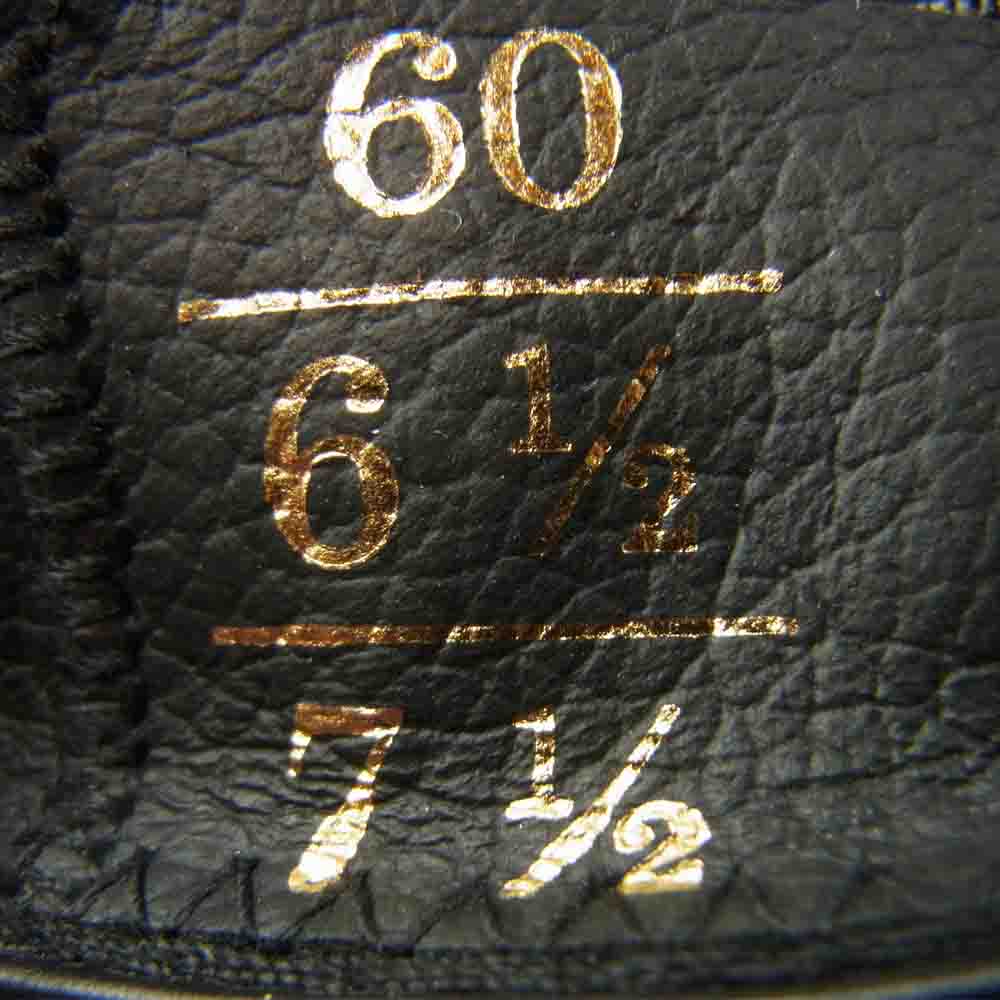 ラゴマシーノ フェザー 装飾 中折れ ハット アルゼンチン製 ブラウン系 60【中古】