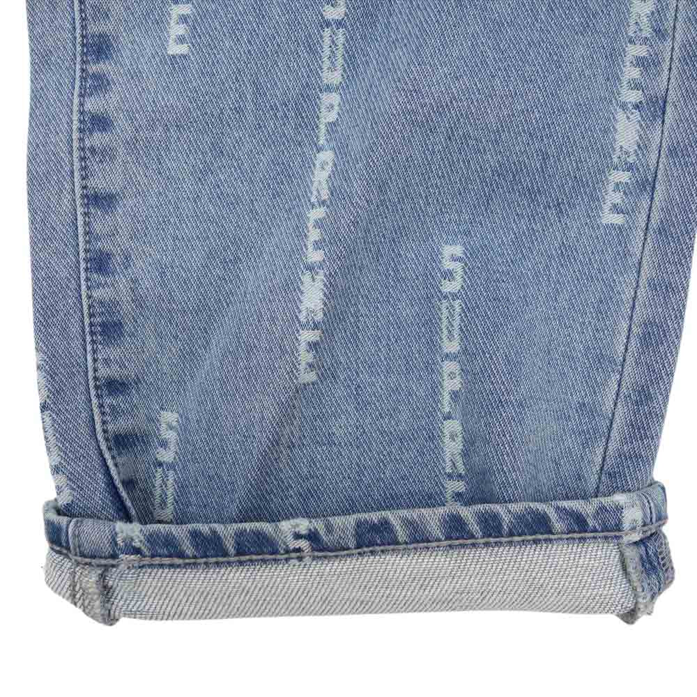Supreme シュプリーム 20AW Logo Stripe Jacquard Regular Jean ロゴ ストライプ ジャガード レギュラー ジーン デニム インディゴブルー系 32【新古品】【未使用】【中古】