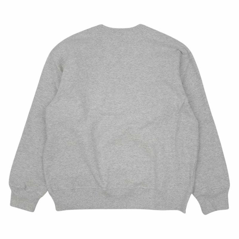 Supreme シュプリーム 19AW Small Box Crewneck スモール ボックス ロゴ パッチ クルーネック スウェット  ライトグレー系 M【新古品】【未使用】【中古】