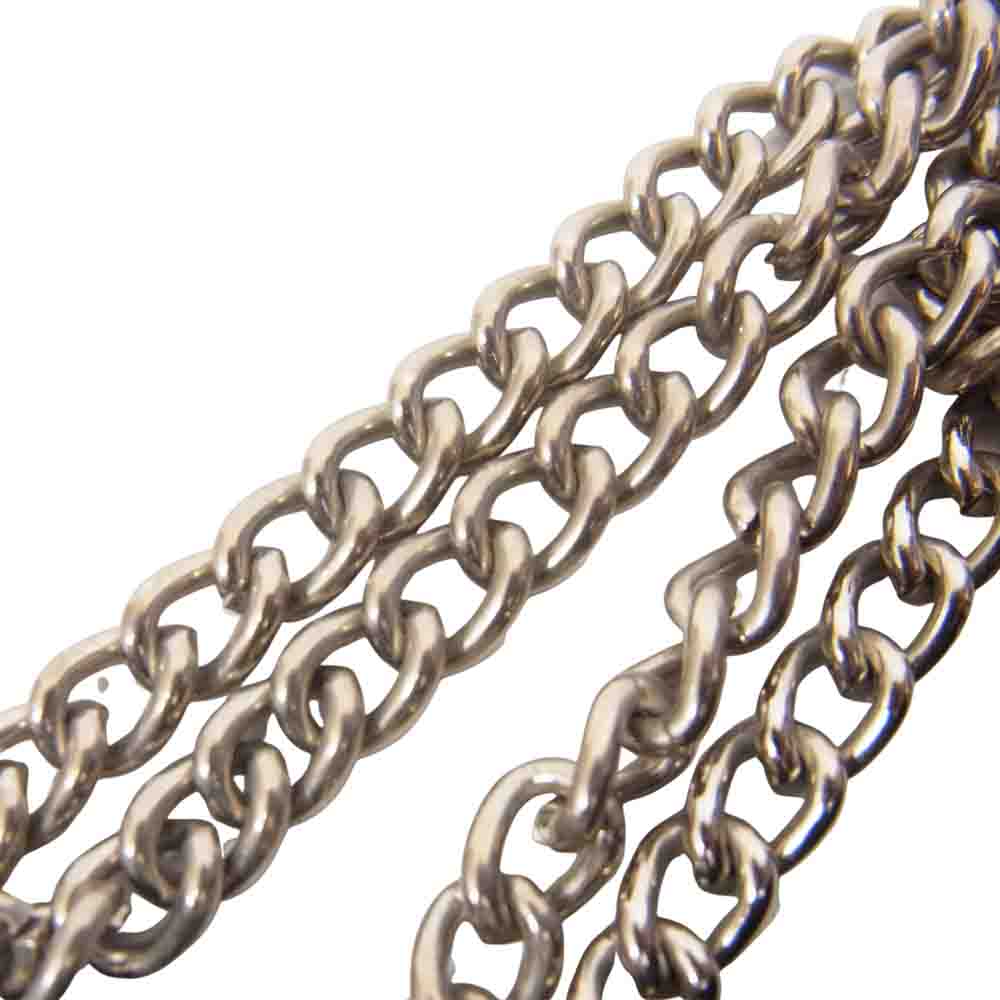 Yohji Yamamoto ヨウジヤマモト Y's YP-116-790 ワイズ フリル スエード ダブルチェーン ハンドバッグ ブラック系【中古】