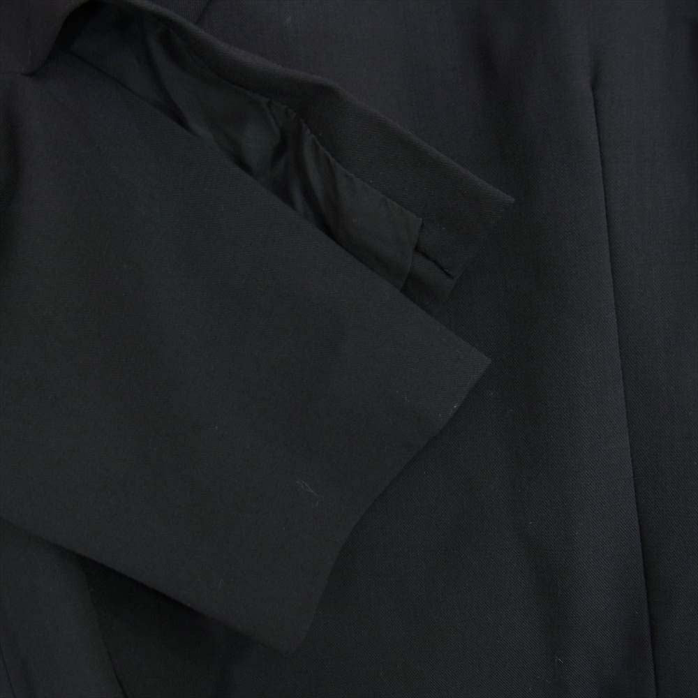 Yohji Yamamoto ヨウジヤマモト FEMME FC-J03-103 ファム ウールギャバ 袖スリット ボタンレス ジャケット ブラック系 M【中古】