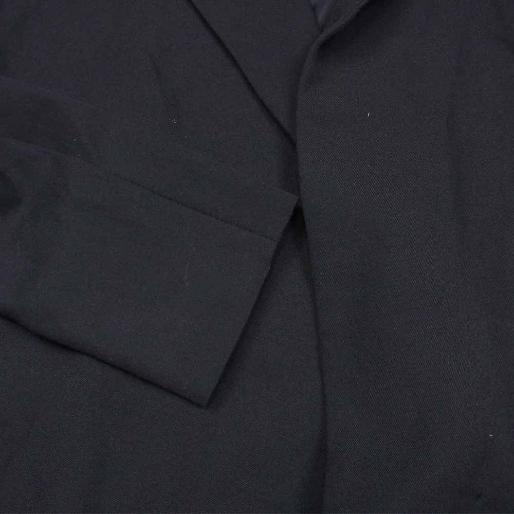 Yohji Yamamoto ヨウジヤマモト FR-J06-117 FEMME ファム アシンメトリー 変形 前ベルト レーヨン混 ロング ジャケット コート ブラック系 2【中古】