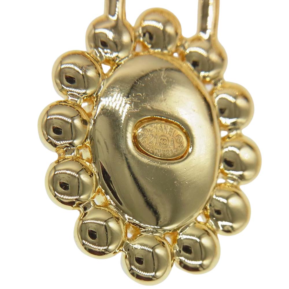 CHANEL シャネル AB6472 21A ココマーク パール チェーン チョーカー ゴールド系 ブラック系【中古】