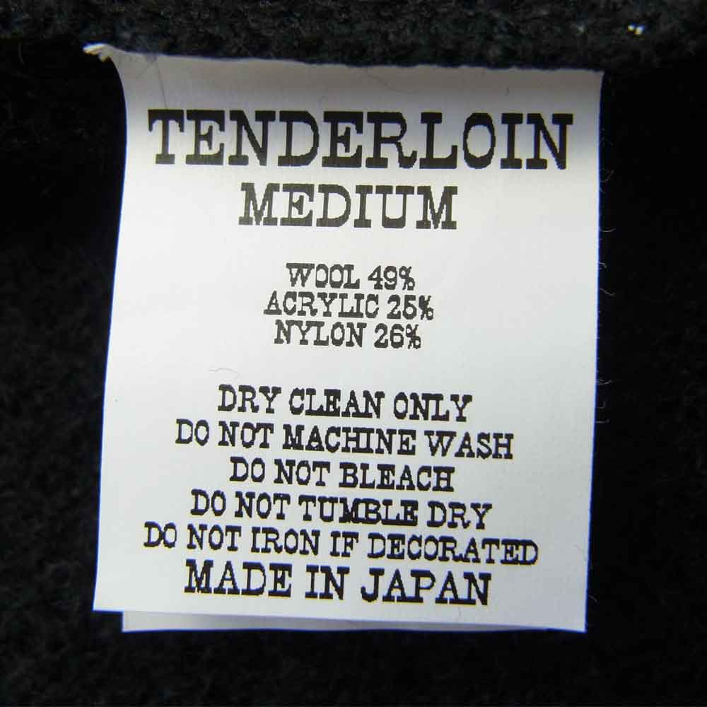 TENDERLOIN テンダーロイン t-mohair cardigan モヘア カーディガン ブラック系 M【新古品】【未使用】【中古】