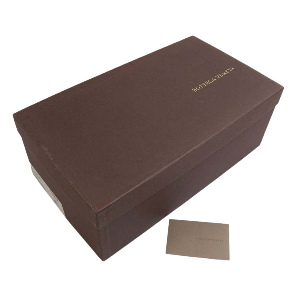 BOTTEGAVENETA ボッテガヴェネタ 244142 イントレチャート ドライビング シューズ カーフレザー レッド系 41【中古】
