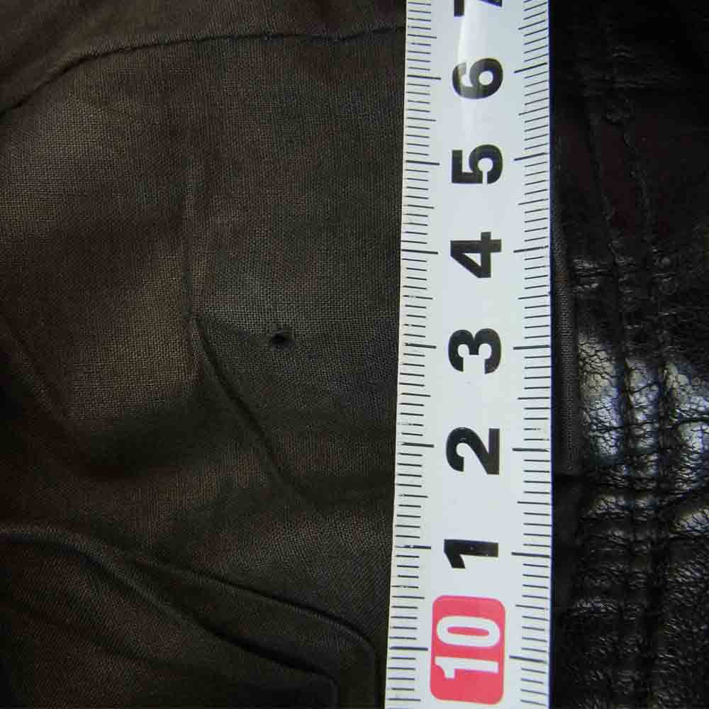 DIESEL ディーゼル RN93243 ラム レザー ダブル ライダース ブラック系 XL【中古】