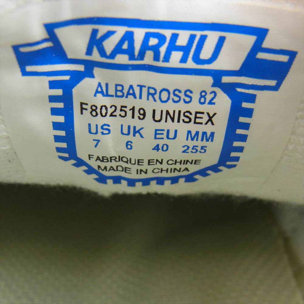 カルフ F8002519 ALBATROSS アルバトロス スエード ローカット スニーカー ブラック系 40【美品】【中古】