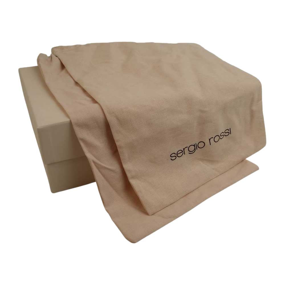 Sergio Rossi セルジオロッシ Godiva ポインテッドトゥ エナメル パンプス ブラック ブラック系 34.5【中古】