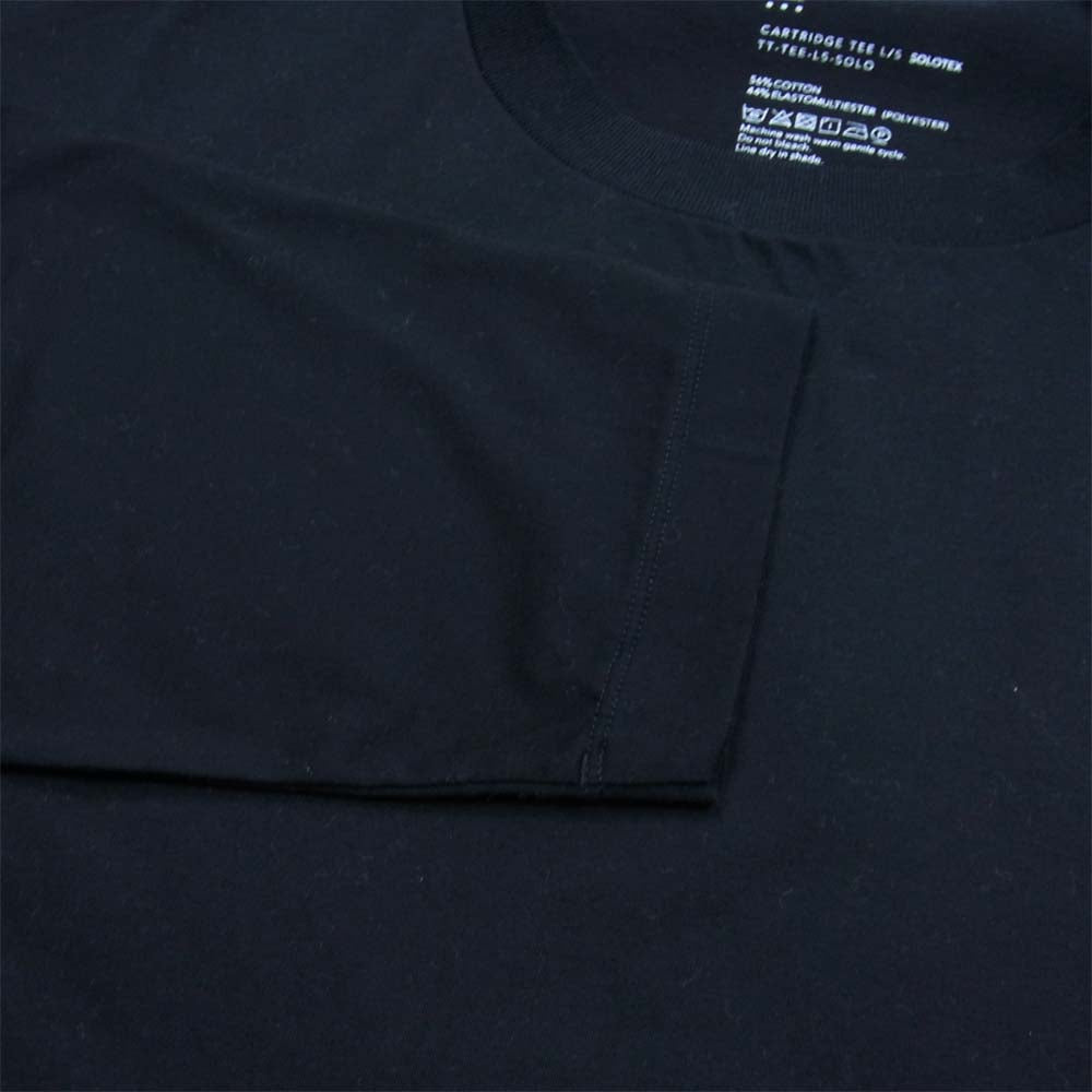 TEATORA テアトラ TT-TEE-LS-SOLO CARTRIDGE TEE L/S Solotex 3 カートリッジ ソロテックス 長袖 Tシャツ カットソー ブラック系 L【美品】【中古】