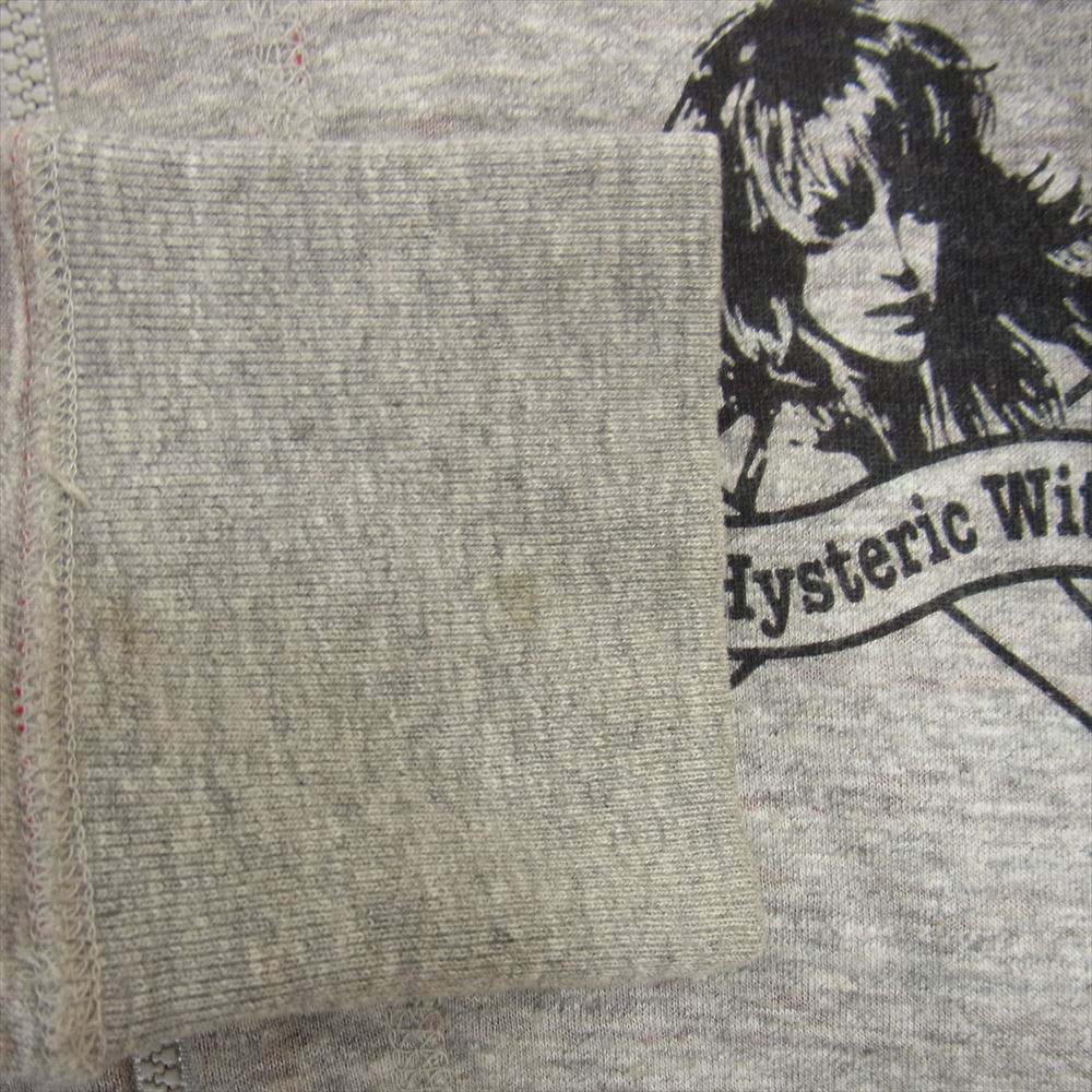 HYSTERIC GLAMOUR ヒステリックグラマー 0192CF02 リバーシブル ガール プリント ジップ パーカー グレー系 FREE【中古】