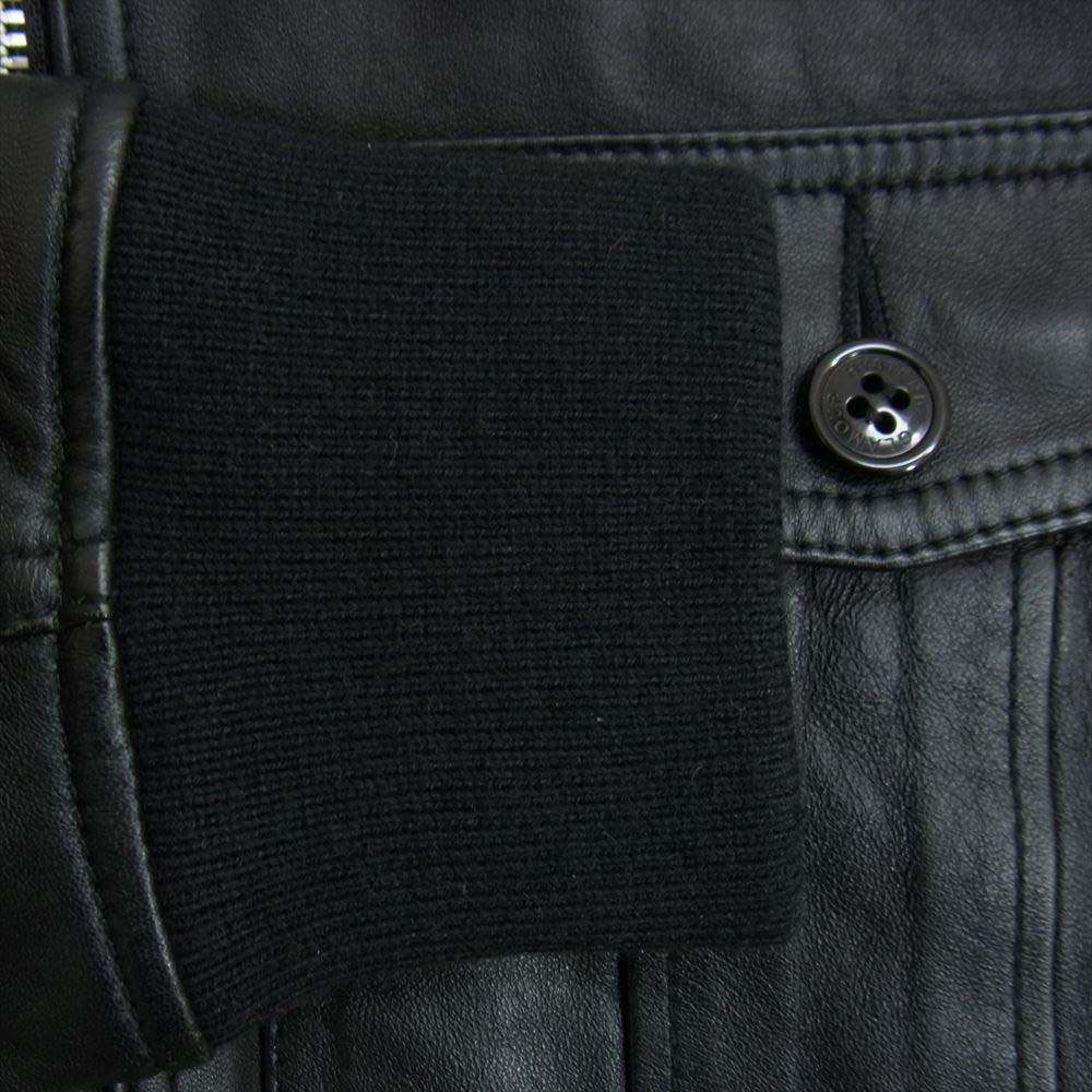HYSTERIC GLAMOUR ヒステリックグラマー 0193LB01 シープレザー シングル ライダース ジャケット ブラック系 FREE【中古】