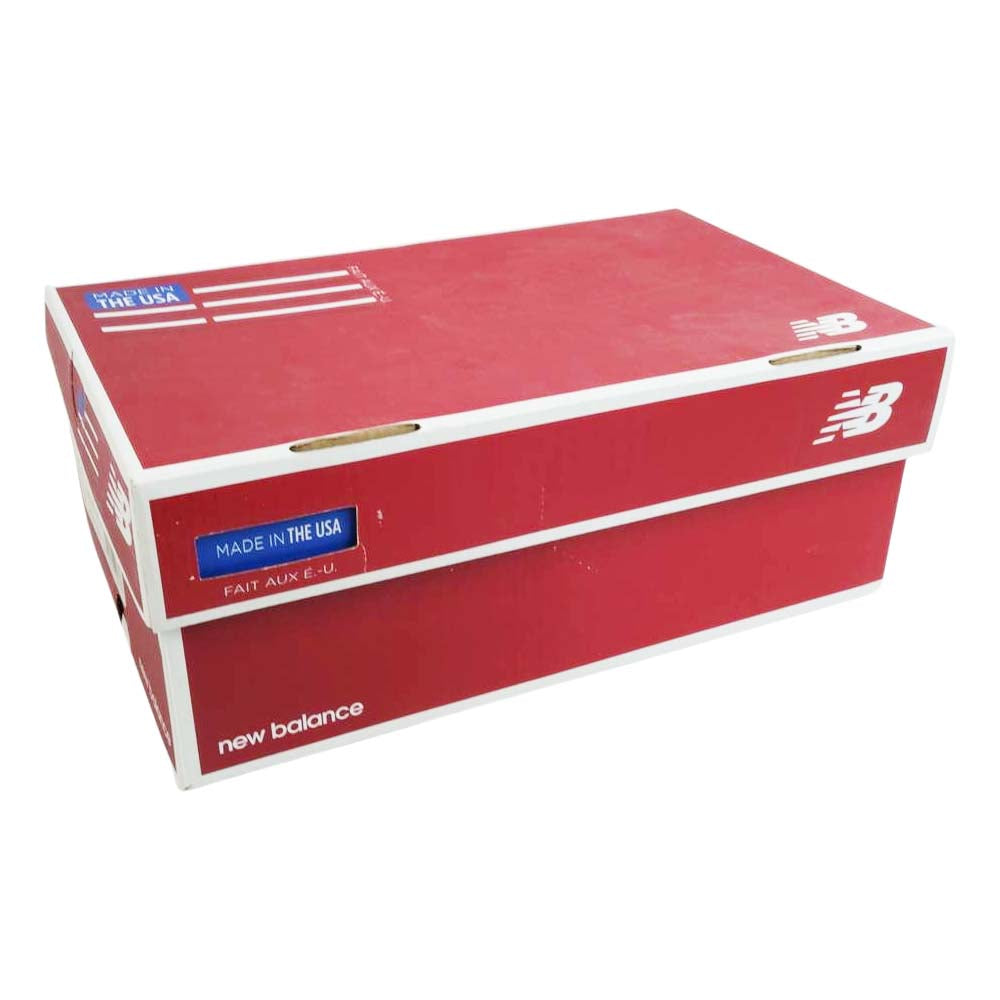 NEW BALANCE ニューバランス M990NV4 USA製 スエード ローカット スニーカー ネイビー系 25cm【中古】