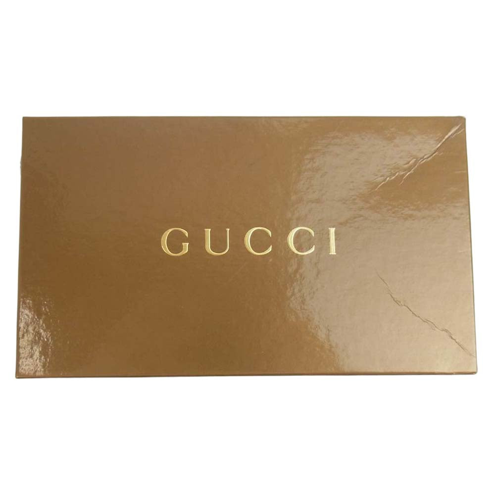 GUCCI グッチ GG インプリメ ラウンドジップ 長財布 ブラック系【中古】