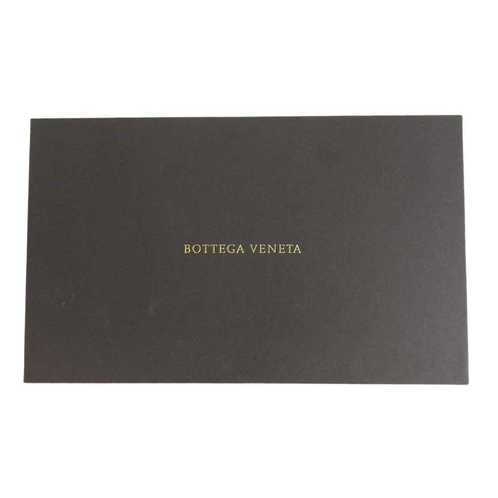 BOTTEGAVENETA ボッテガヴェネタ B05691186M イントレチャート ラウンドジップ ウォレット ダークブラウン系【中古】