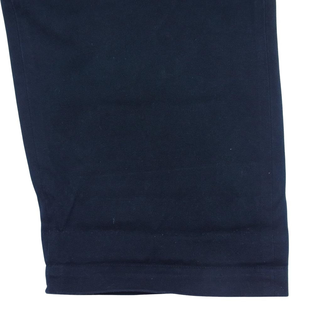 YAECA ヤエカ 176104 CHINO CLOTH PANTS WIDE TAPERED ワイドテーパード チノパンツ ダークネイビー系 32【中古】