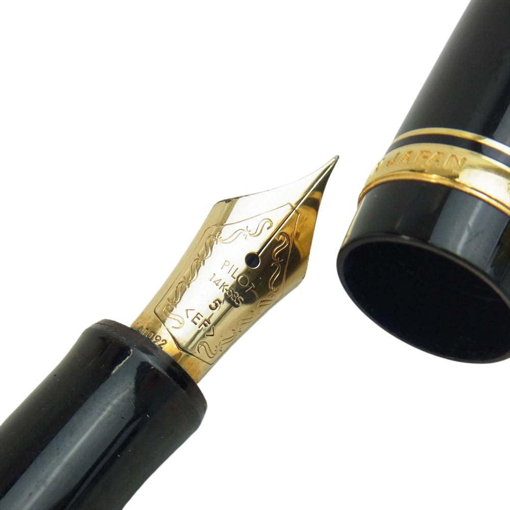カスタム ペン先 14K 万年筆 ブラック系【中古】