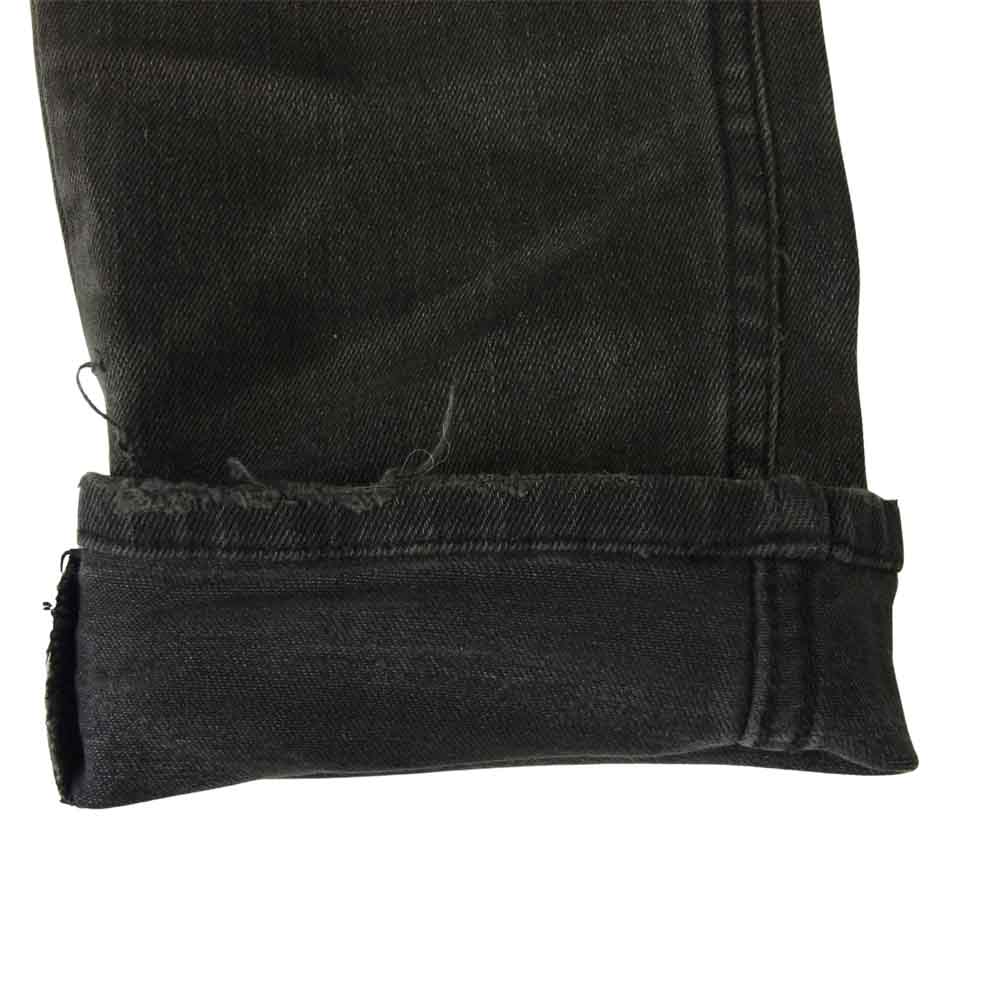 TSUBI スビ van winkle ヴァンウィンクル USED加工 ブラック デニム パンツ グレー系【中古】