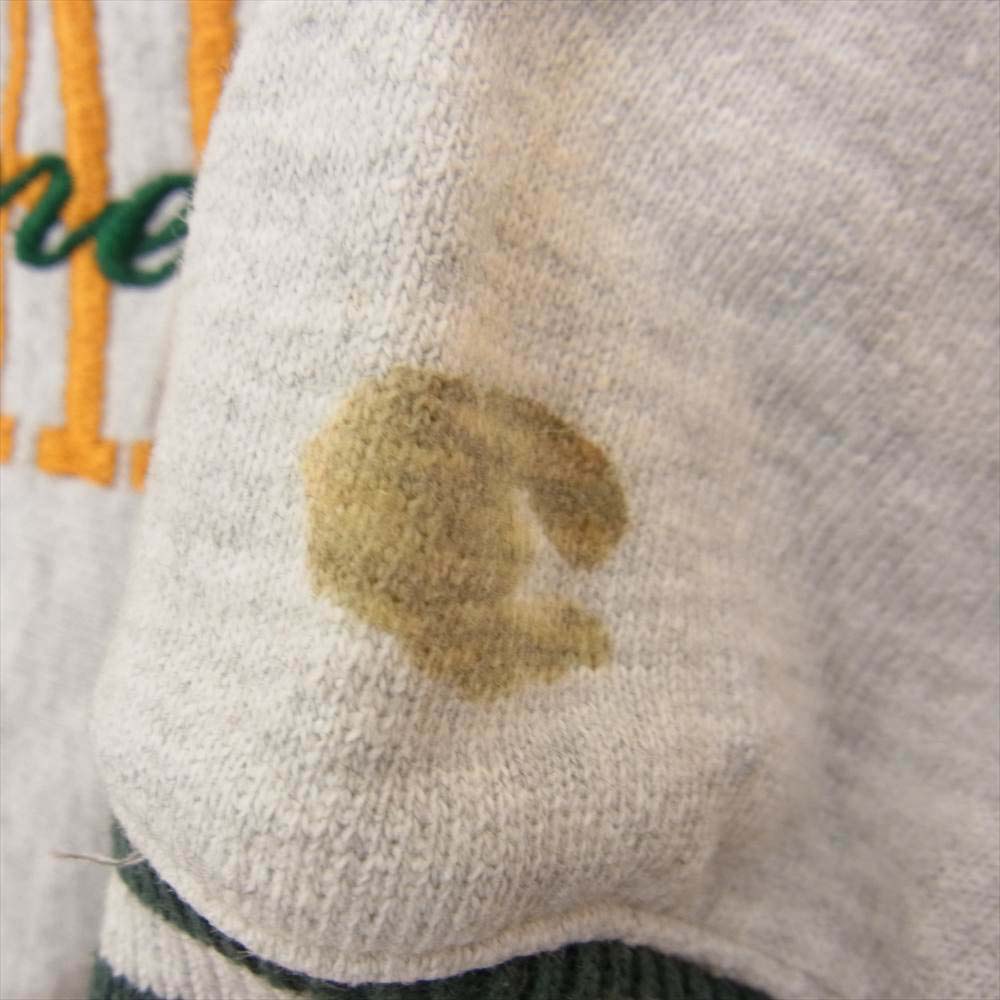 Champion チャンピオン USA製 90s 刺繍タグ リバース ウィーブ 半袖 スウェット グレー系 L【中古】