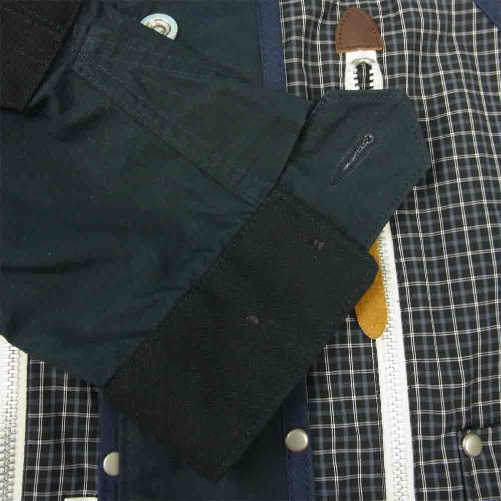 JUNYA WATANABE COMME des GARCONS MAN ジュンヤワタナベコムデギャルソンマン WM-J401 Seil Marschall リバーシブル コットンウェザー パラフィン ジャケット ネイビー系 XS【極上美品】【中古】