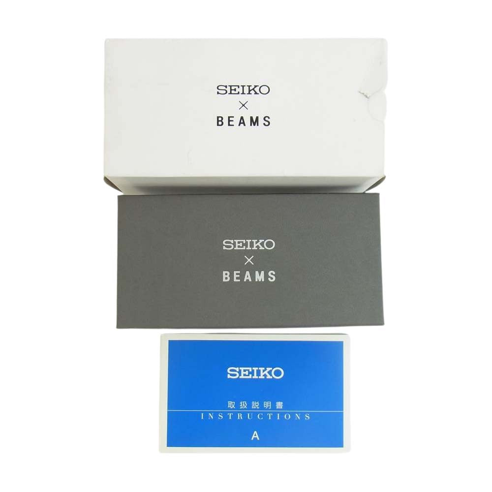 SEIKO セイコー × BEAMS ビームス 型番 7N01-HZDO スクエア クォーツ リスト ウォッチ オリーブ系【中古】