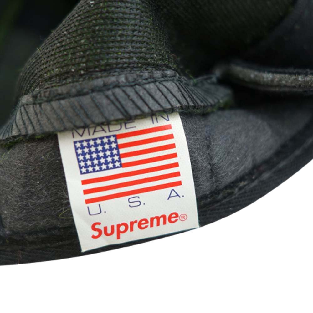 Supreme シュプリーム 16AW × HARRIS TWEED FEATHERWEIGHT WOOL CAMP CAP ハリスツイード フェザーウェイト ウール キャンプ キャップ グリーン系【中古】