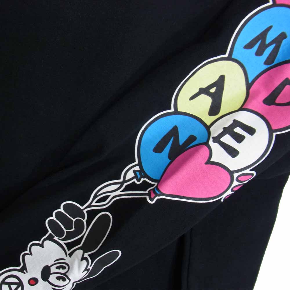HUMAN MADE ヒューマンメイド XX23CS003 ×VERDY ヴェルディ Vick Long Sleeve T-SHIRT 袖プリント 長袖 Tシャツ M ブラック系 M【美品】【中古】