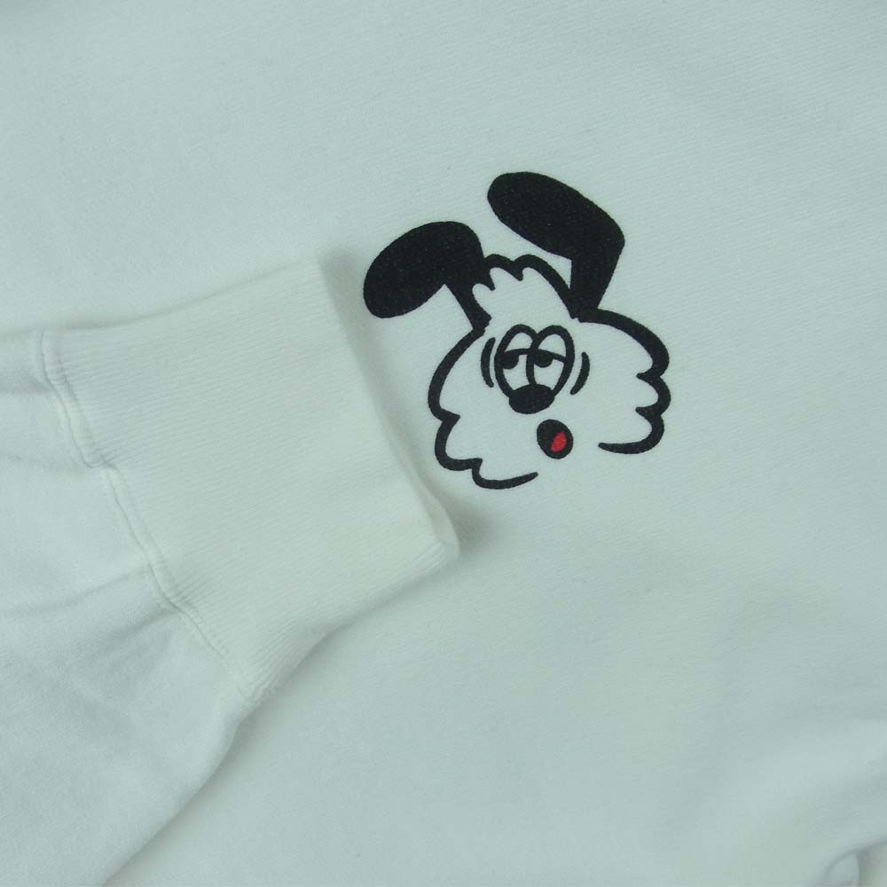 HUMAN MADE ヒューマンメイド XX23CS001 VERDY ヴェルディ VickPizza Hoodie プリント プルオーバー パーカー ホワイト系 XL【美品】【中古】