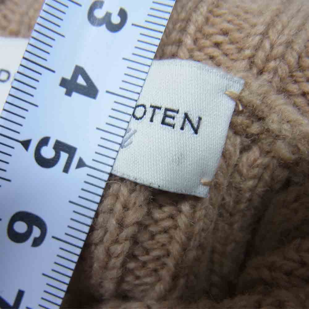 DRIES VAN NOTEN ドリスヴァンノッテン 国内正規品 ノースリーブ タートルネック ニット セーター ベージュ系 ExtraSmall【中古】