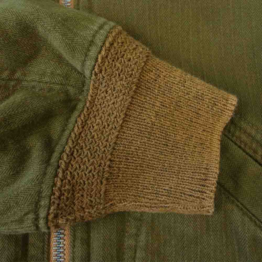RRL ダブルアールエル 一つ星 黒タグ ヘリンボーン タンカース ジャケット カーキ系 S/P【中古】