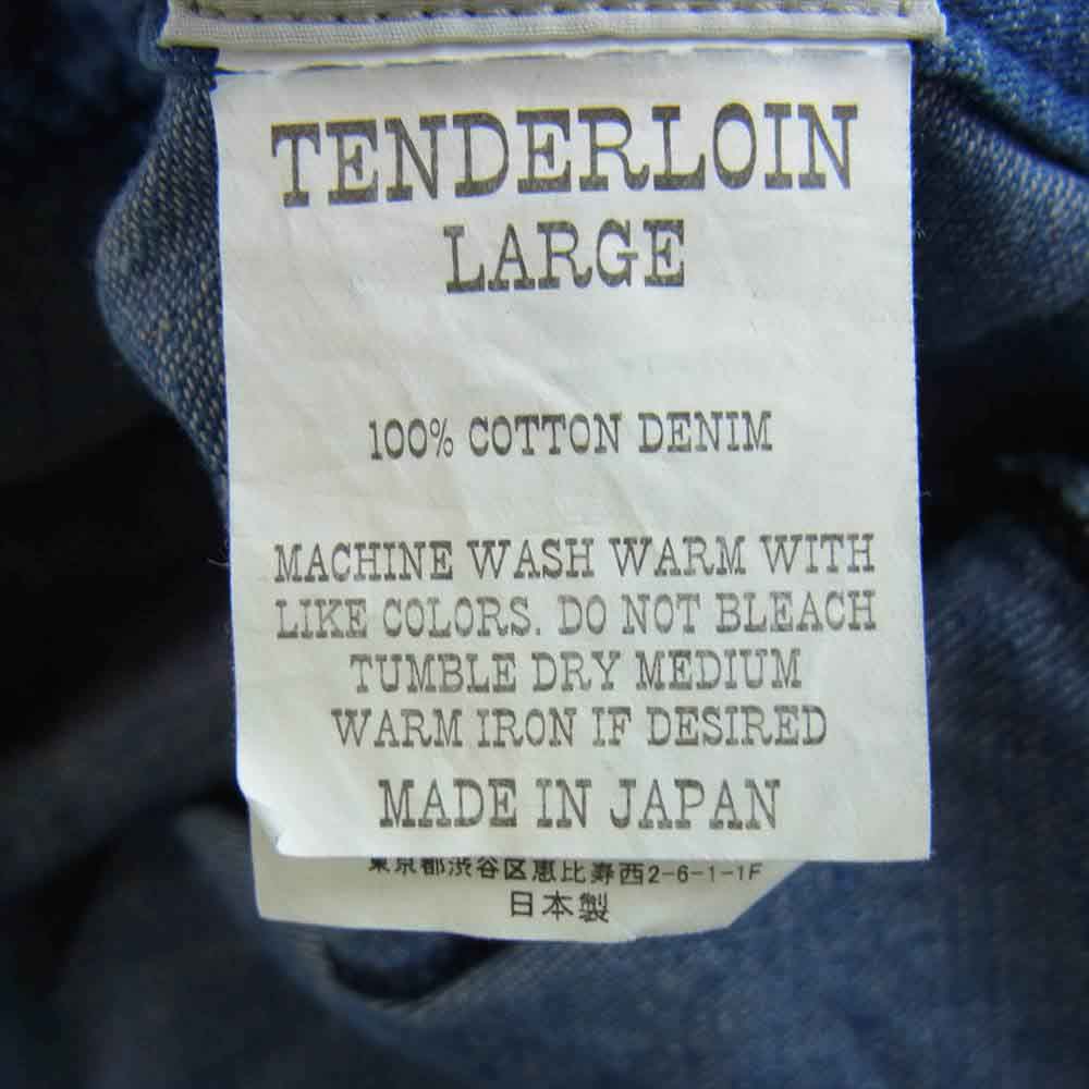 TENDERLOIN テンダーロイン V/J HAT DENIM WASH デニム ベレー帽 インディゴブルー系 L【新古品】【未使用】【中古】