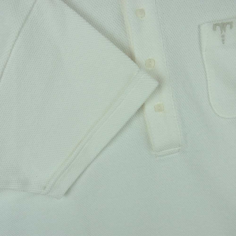 TENDERLOIN テンダーロイン MOSS STITCH POLO ポロ シャツ ホワイト系 M【新古品】【未使用】【中古】