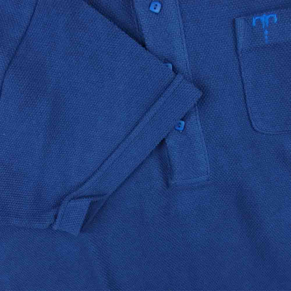 TENDERLOIN テンダーロイン MOSS STITCH POLO 半袖 ポロ シャツ 日本製 ネイビー系 M【新古品】【未使用】【中古】