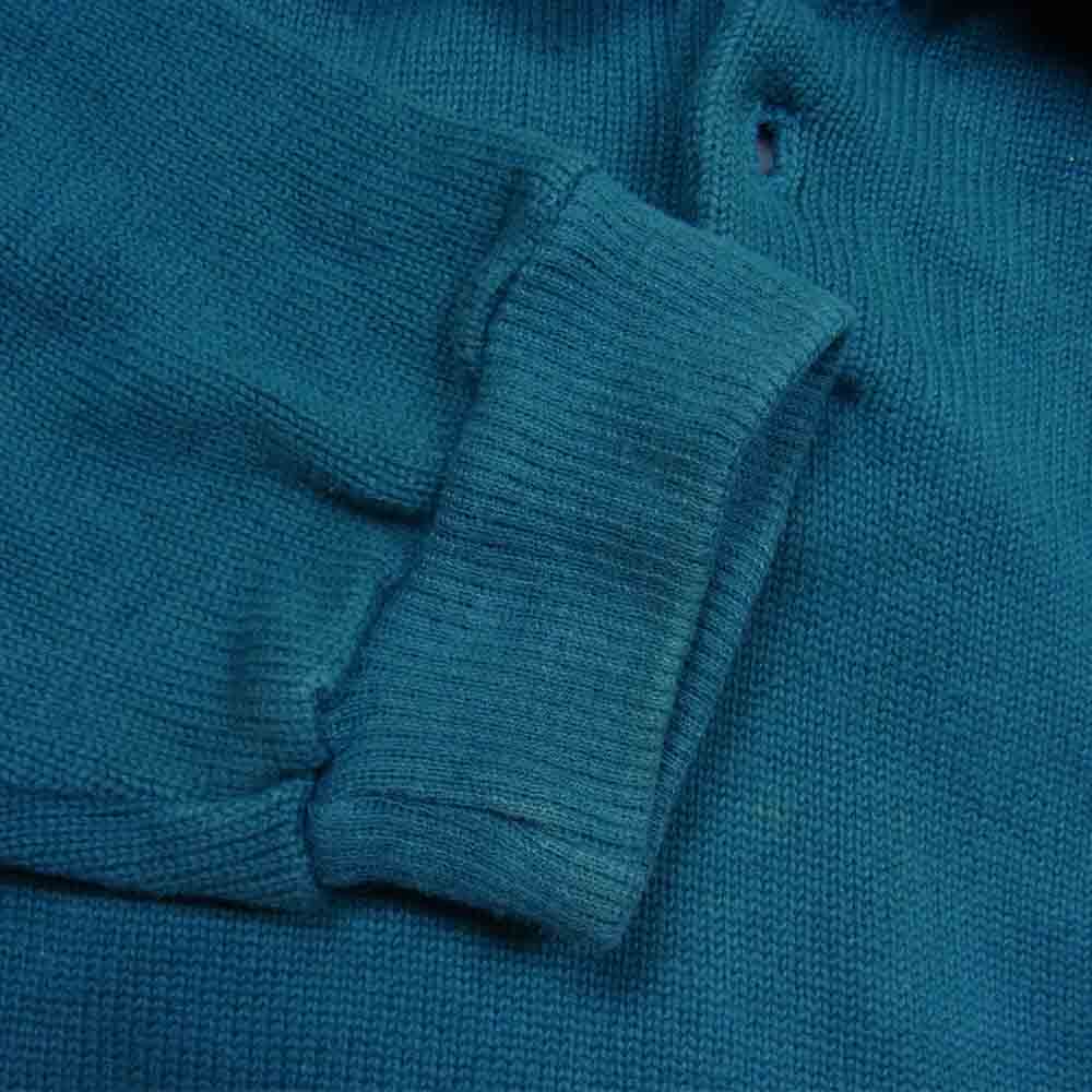 patagonia パタゴニア 98AW 51001 98年 USA製 コットン ニット ポロ セーター グリーン系 L【中古】