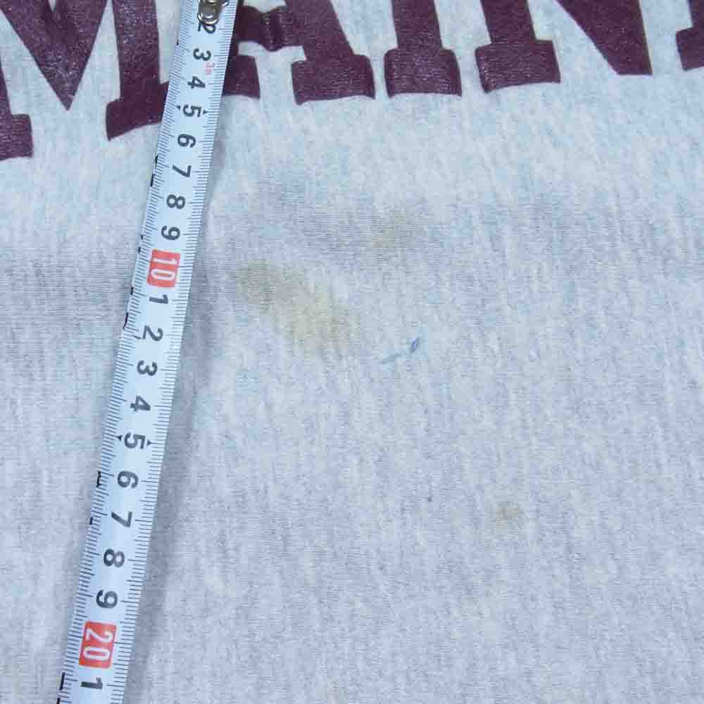 Champion チャンピオン ヴィンテージ USA製 90s 刺繍タグ リバースウィーブ 半袖スウェット グレー系 XL【中古】
