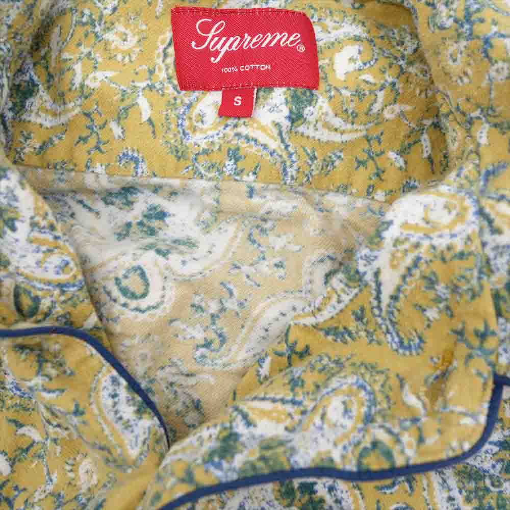 Supreme シュプリーム 15AW Paisley Flannel Pajama Set ペイズリー フランネル パジャマ セット マルチカラー系 S【中古】