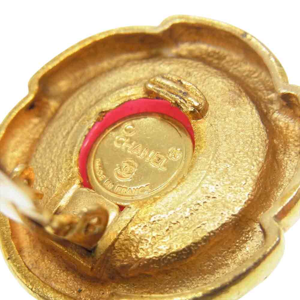 CHANEL シャネル カラーストーン イヤリング レッド レッド系【中古】