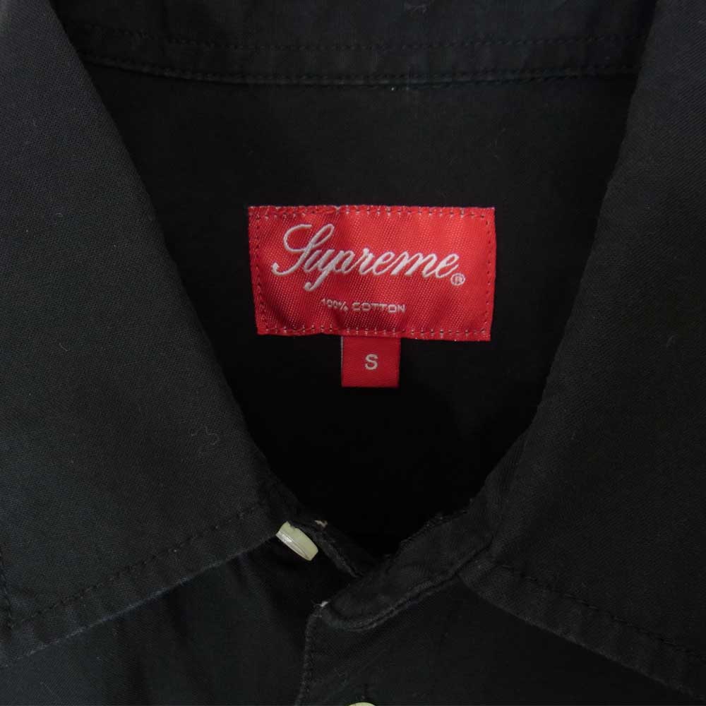 Supreme シュプリーム S/S Shirt 半袖 シャツ ブラック ブラック系 S【中古】