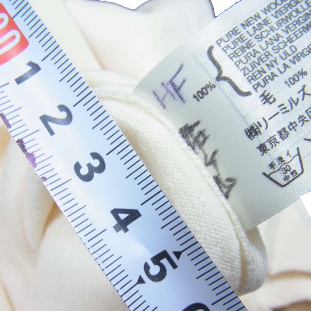 JOHN SMEDLEY ジョンスメドレー 英国製 ウール Vネック ニット セーター ホワイト系【中古】