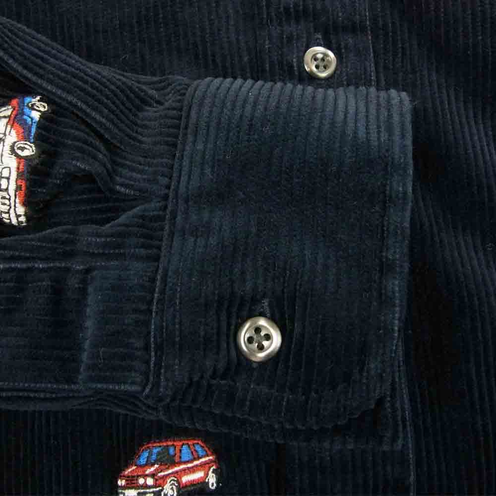 パレス × POLO RALPH LAUREN ポロ ラルフ ローレン 国内正規品 コーデュロイ シャツ ネイビー系 SP【中古】