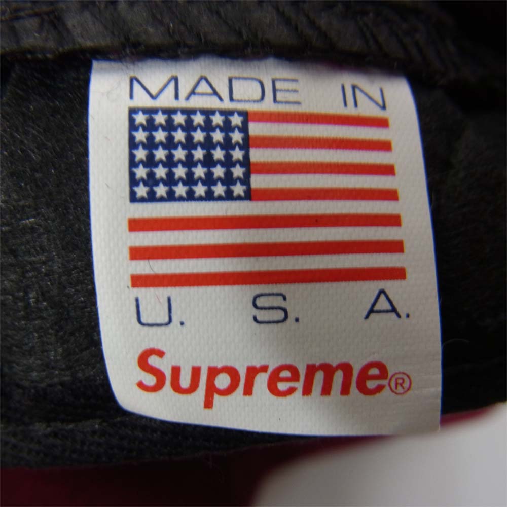 Supreme シュプリーム Neon Velour Camp Cap ネオン ベロア キャンプ キャップ ワインレッド系【中古】