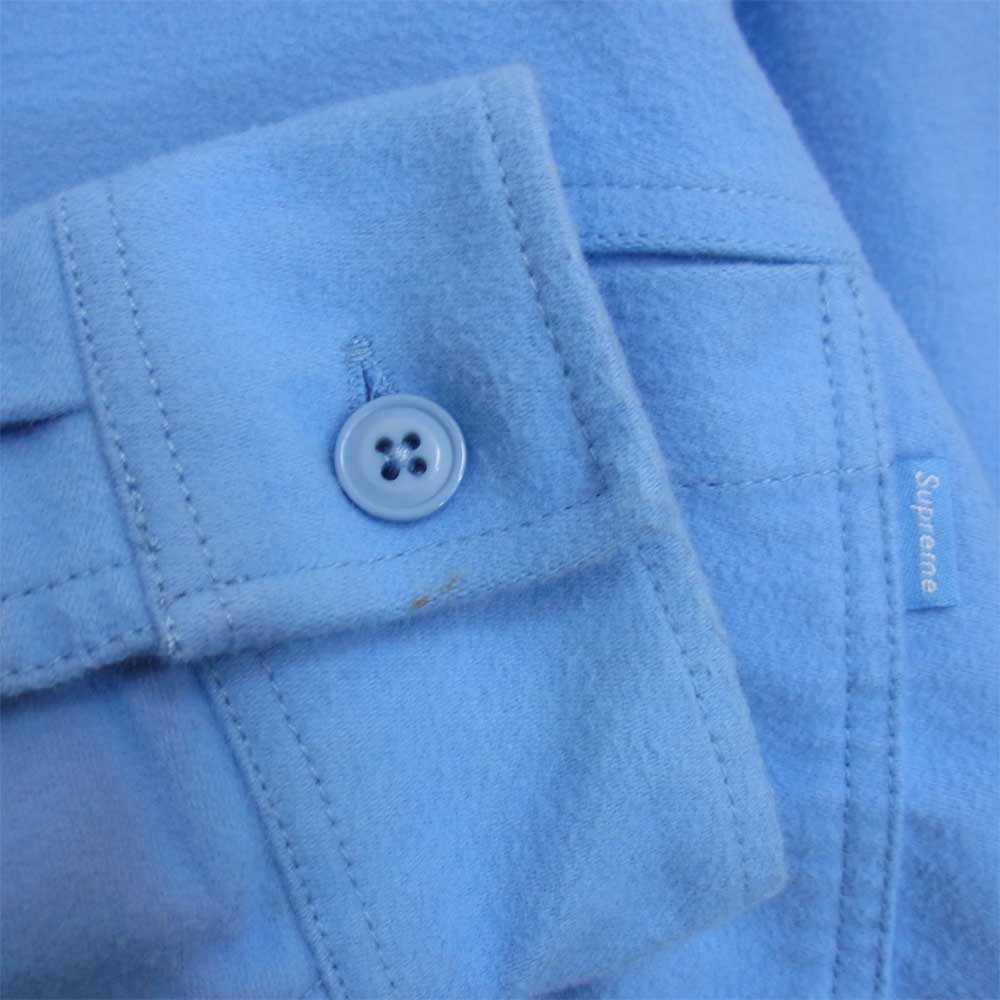Supreme シュプリーム 16AW Moleskin Field Shirt モールスキン フィールドシャツ ブルー ライトブルー系 S【中古】