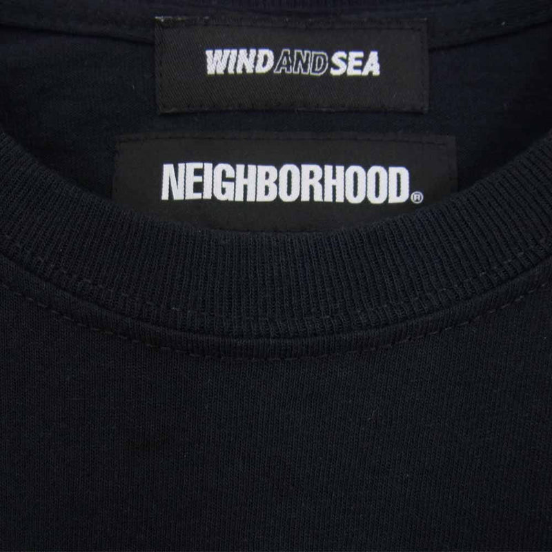 M NEIGHBORHOOD × WIND AND SEA tee Black