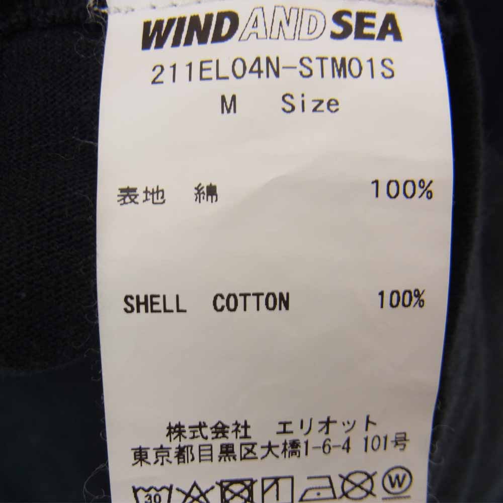 NEIGHBORHOOD ネイバーフッド 211EL04N-STM01S × WIND AND SEA ウィンダンシー CASETIFY ケースティファイ プリント 半袖 Tシャツ ブラック系 M【中古】