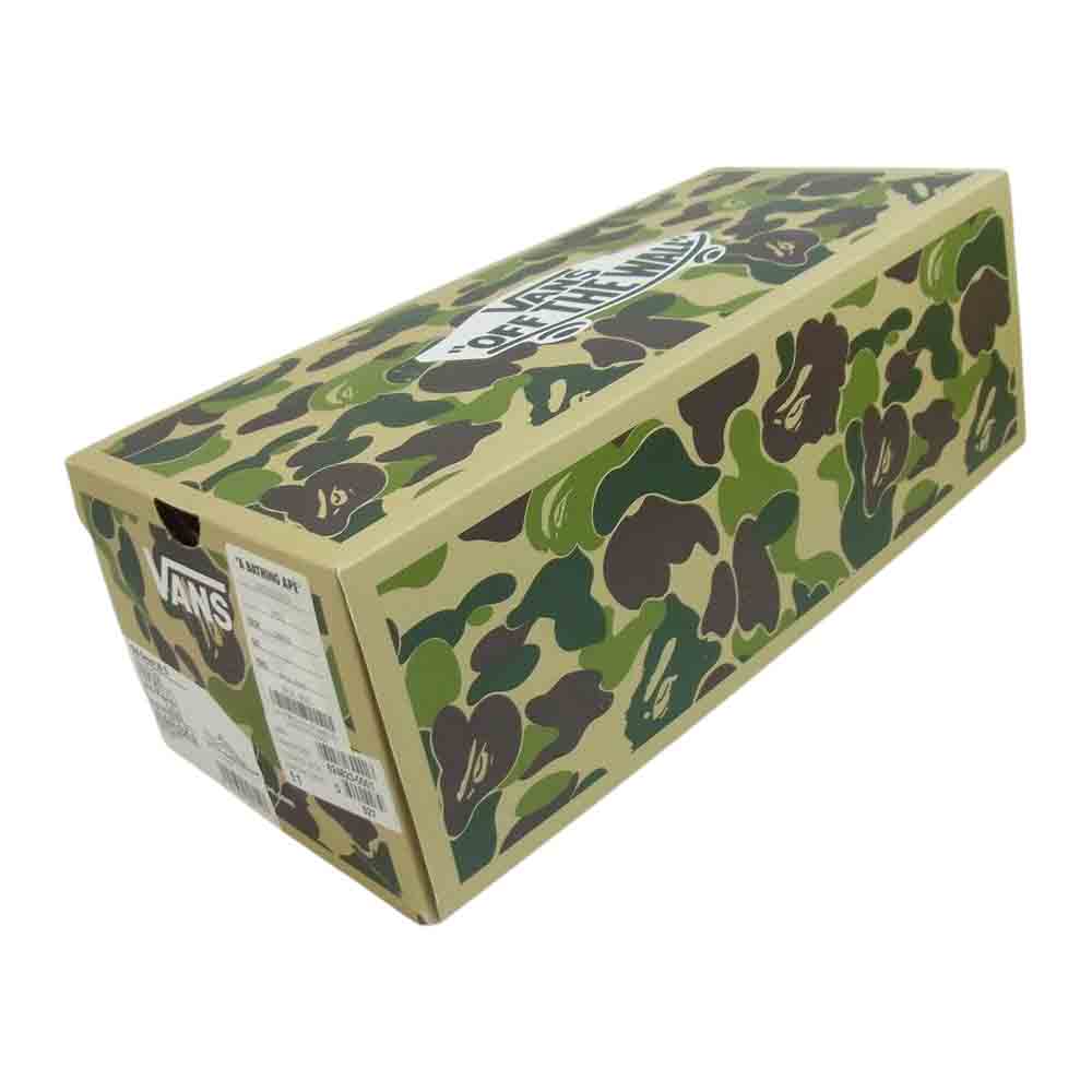 A BATHING APE アベイシングエイプ 1H73191910 × VANS バンズ ABC Camo Old Skool カモ オールドスクール グリーン系 29cm【新古品】【未使用】【中古】