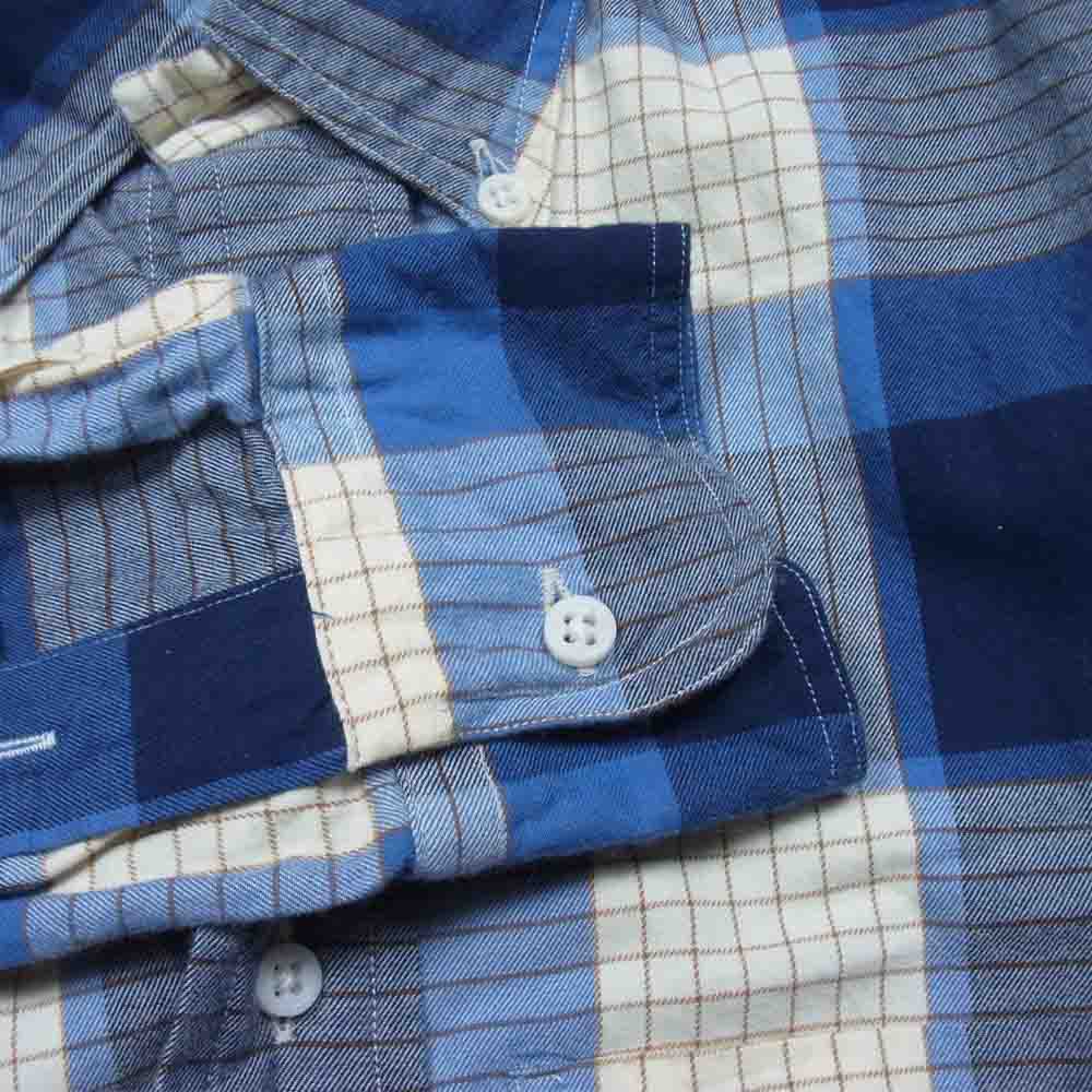 ギットマン ヴィンテージ チェック ボタン ダウン シャツ ブルー系 S【中古】