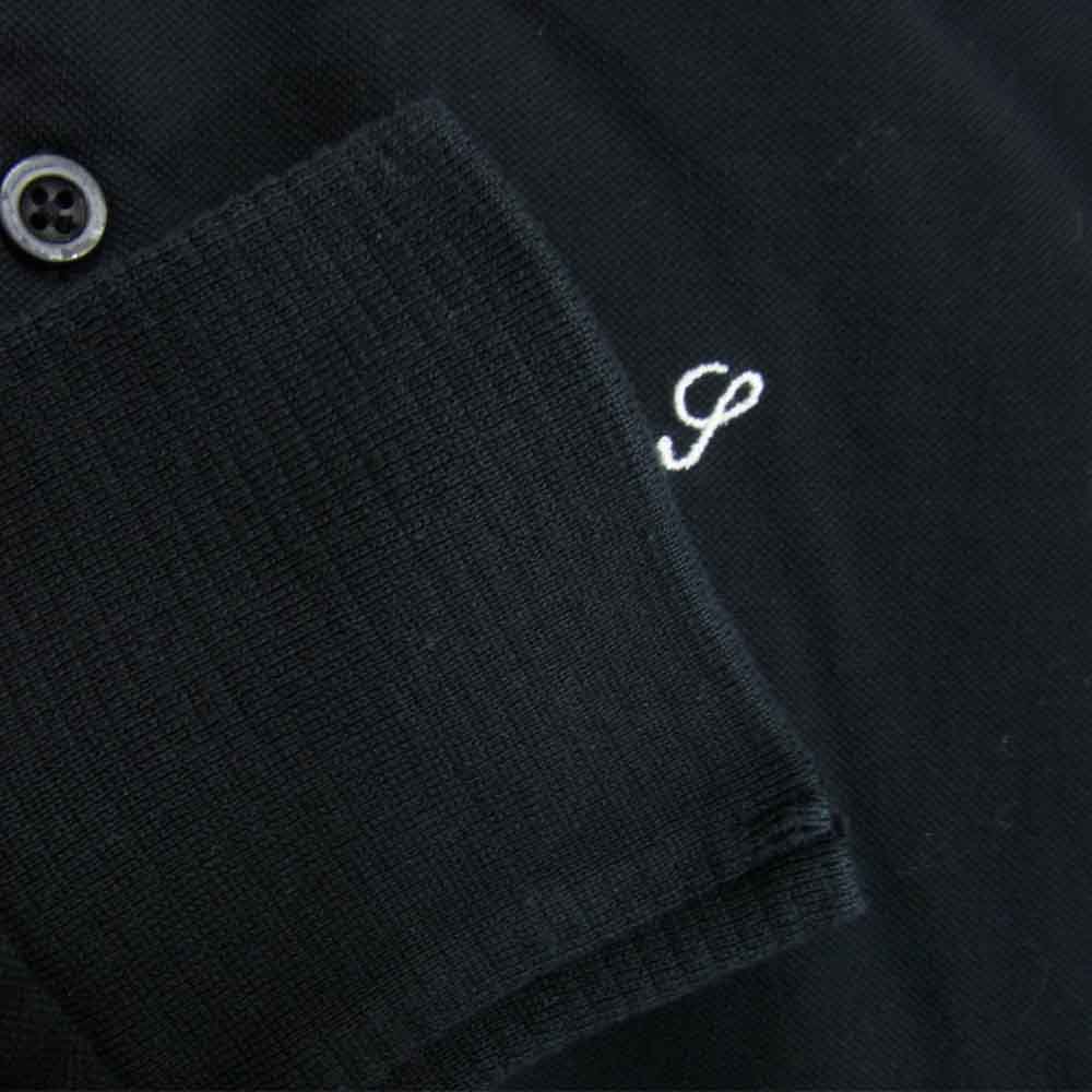 Supreme シュプリーム 14AW Solid L/S Polo ロングスリーブ ポロ シャツ ブラック ブラック系 S【中古】