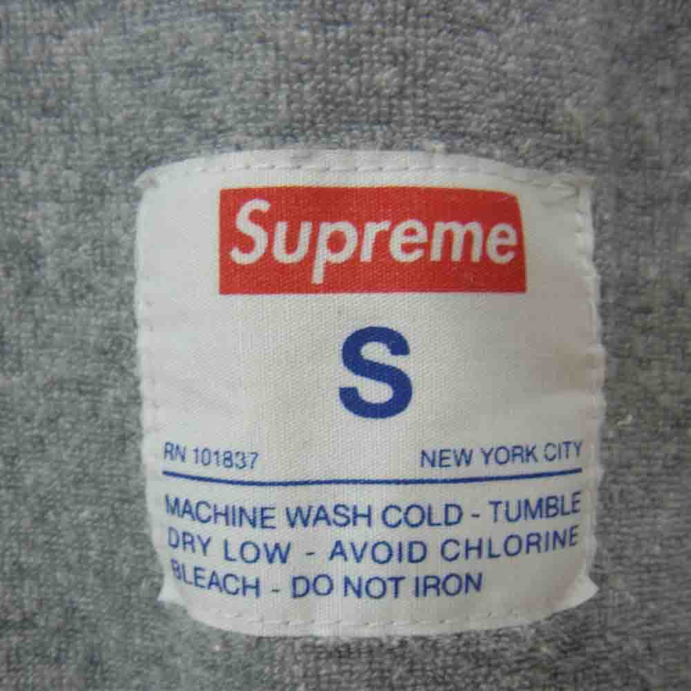 Supreme シュプリーム 15SS Terry Football Top パイル フットボール Tシャツ グレー系 S【中古】