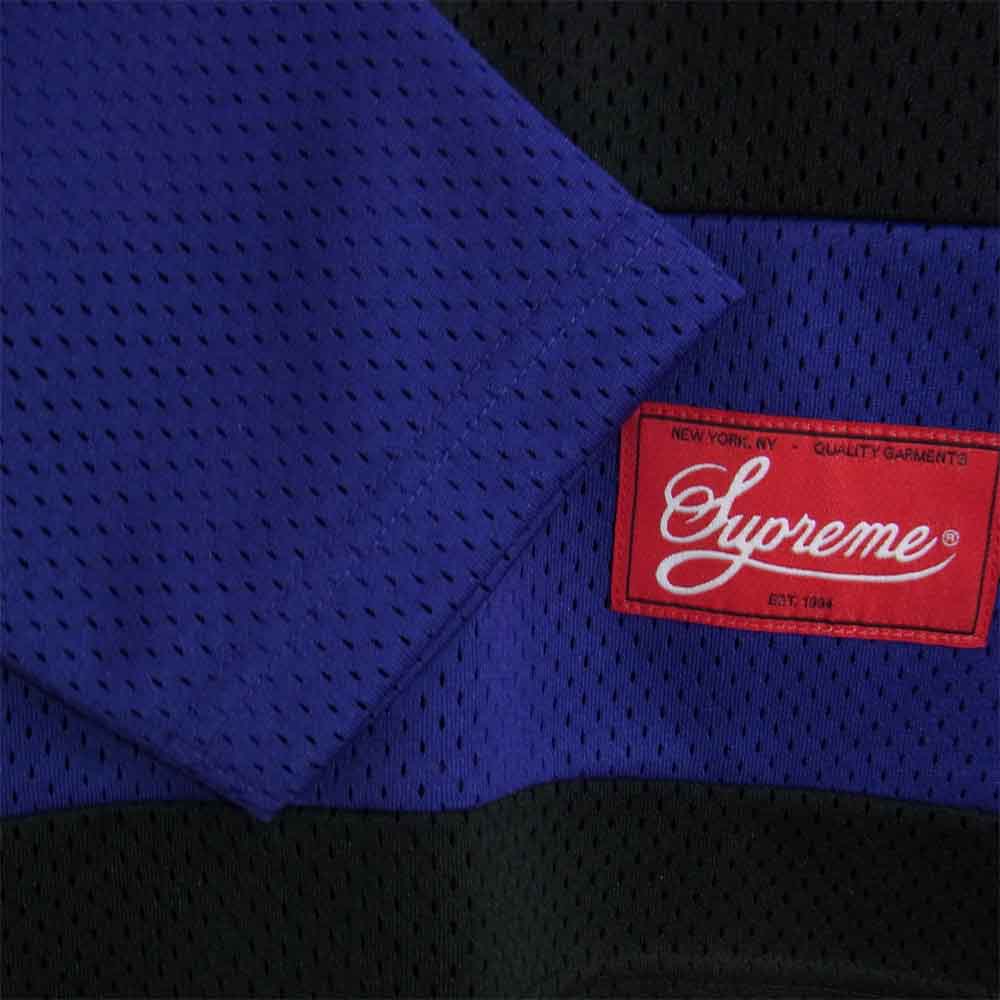 Supreme シュプリーム 16SS × Black Sabbath Hockey Jersey ブラックサバス ホッケー ジャージ メッシュ カットソー ブラック系 パープル系 S【中古】