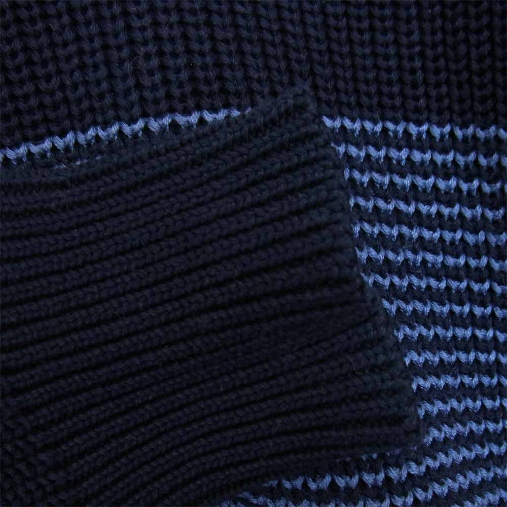Supreme シュプリーム 15SS Tonal Stripe Crewneck Sweater ストライプ クルーネック セーター ネイビー系 S【中古】