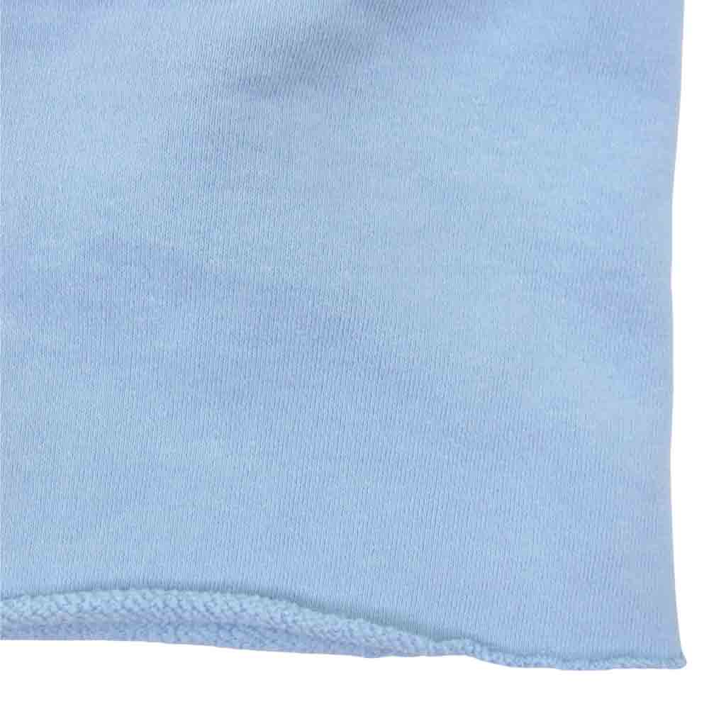 セントマイケル SM-S22-0000-49 SWEAT SHORTS BLUE ショーツ ロゴ プリント スウェット ハーフパンツ ライトブルー系 S【新古品】【未使用】【中古】